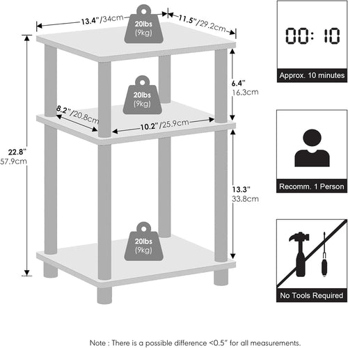 Open Storage Nightstand