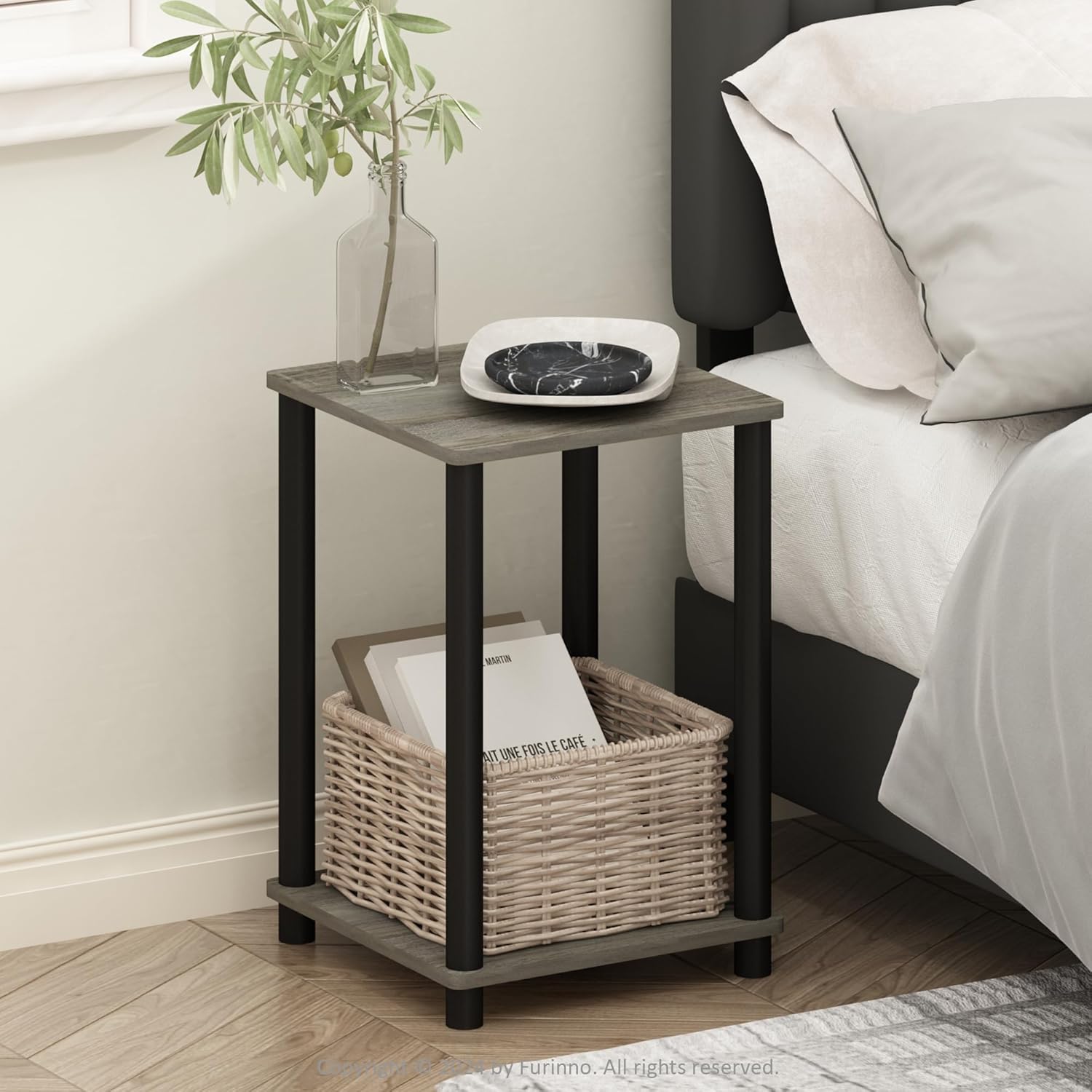 Open Storage Nightstand
