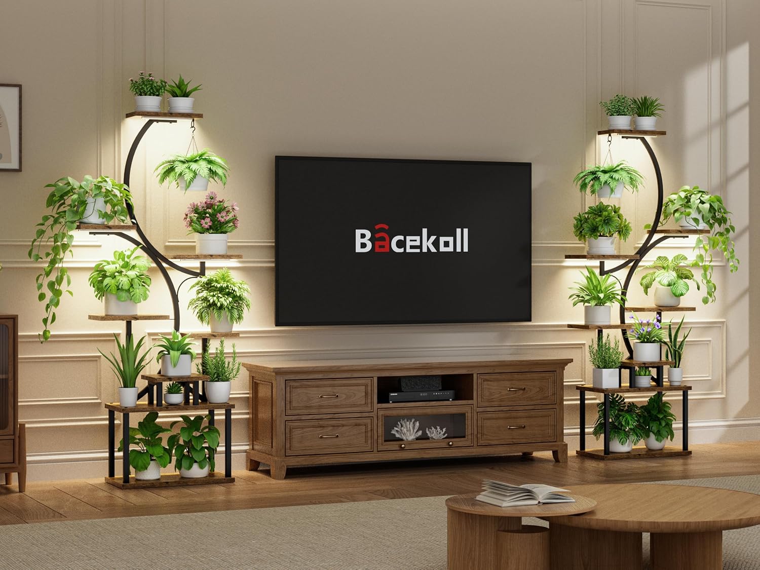 Plant Stand Indoor with Grow Lights