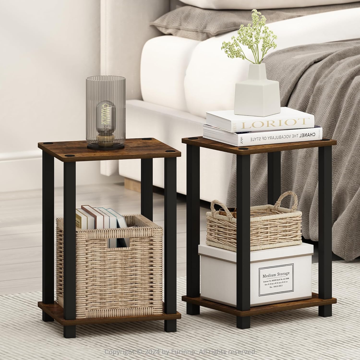 Open Storage Nightstand