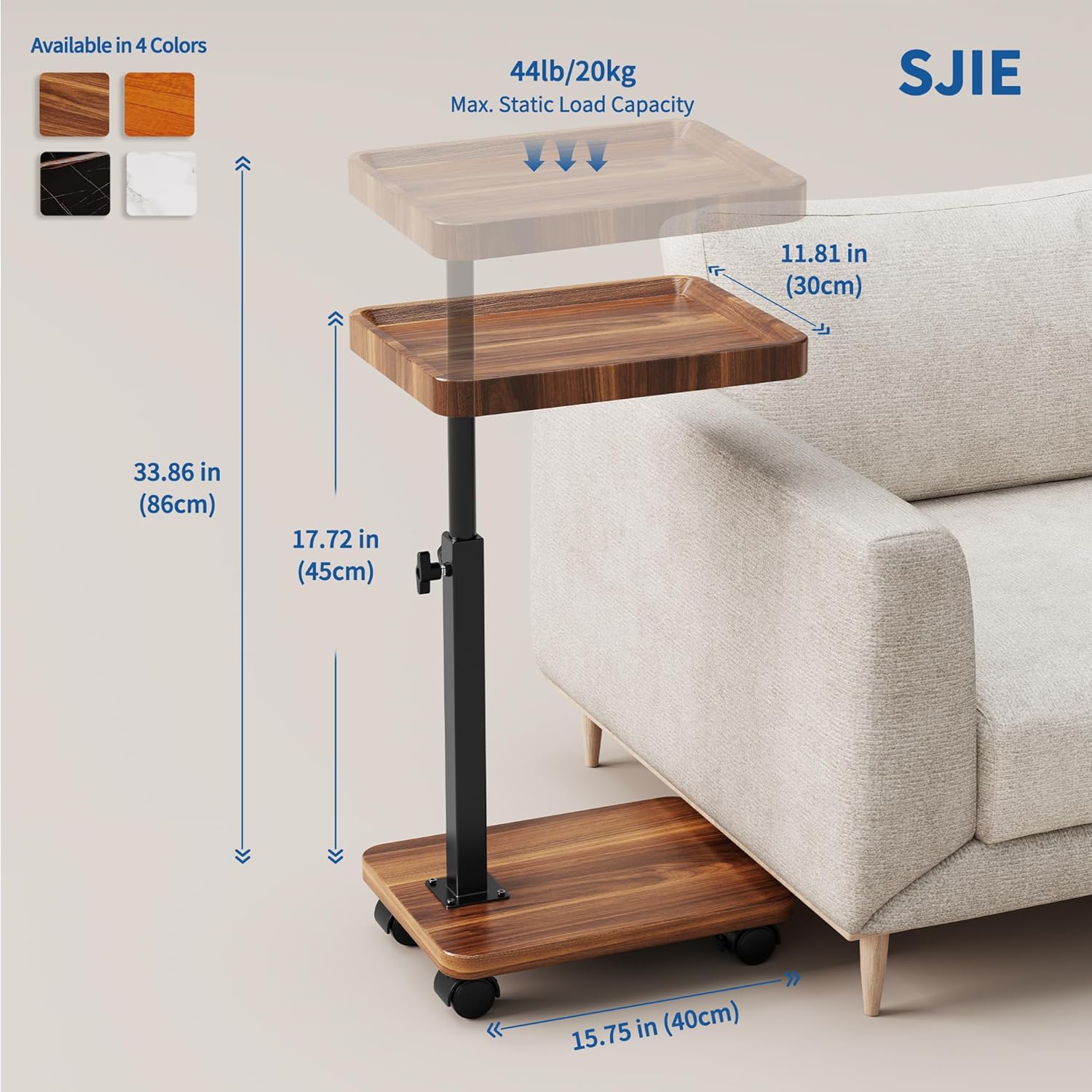 360°Swivel TV Tray Table