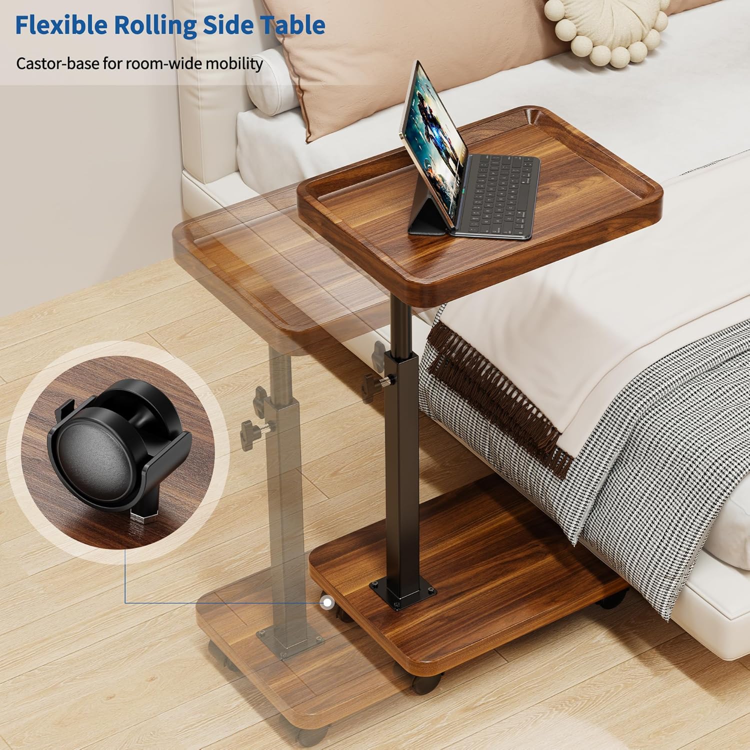 360°Swivel TV Tray Table